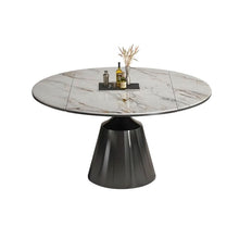 White Marble Round Dining Table Kitchen
