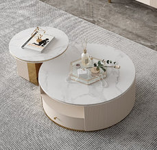 Alinda Italian light luxury rock plate tea table