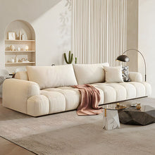 Black Pine Wood Modern Sofa In Off-White Anti Cat Scratch Fabric Upholstery 71L X 39W 28H /