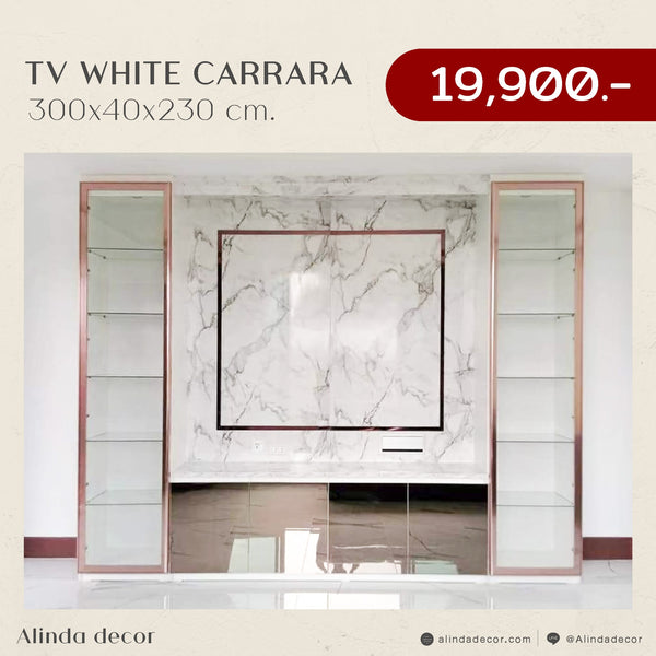 Alinda TV WHITE CARRARA