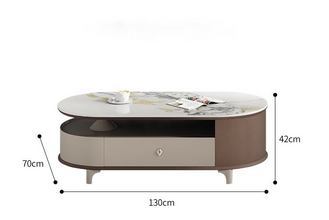 Alinda Modern retractable rock plate tea table