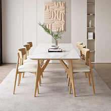 Alinda Solid wood rock plate dining table 98192