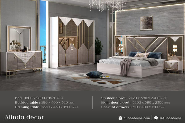 King Double Beds Modern Luxury Set