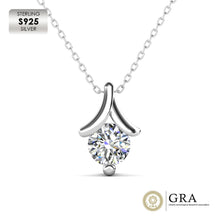 SITA Jewelry: Premium Austrian Crystal V-Charm Pendant Necklace  925 Sterling