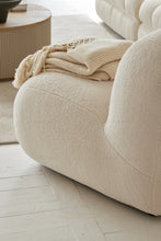 Geometric Wabi-Sabi Sheep Skin Fabric Modern Living Room Furniture Casual Leisure Sofa Chair Beige