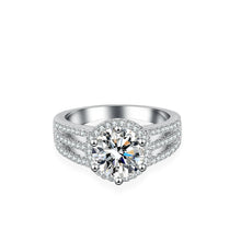 SITA Jewelry: S925 Silver Moissanite 2-Carat Ring