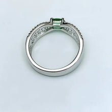 SITA Jewelry: S925 Sterling Silver Emerald Ring