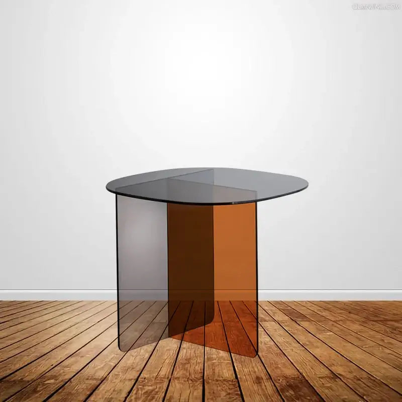 Modern Contemporary Living Room Acrylic Oval Coffee Table Design Tea Table Set