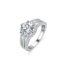 SITA Jewelry: S925 Silver Moissanite 2-Carat Ring