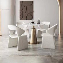 Alinda Italian Minimalist Cashmere Dining Chairs
