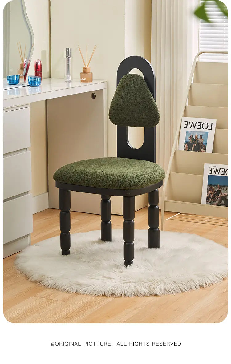 Alinda Cosmetic Chair Home Lambswool Dressing