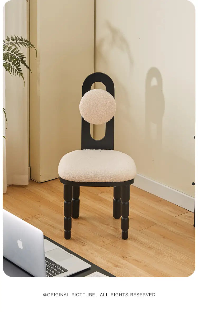 Alinda Cosmetic Chair Home Lambswool Dressing