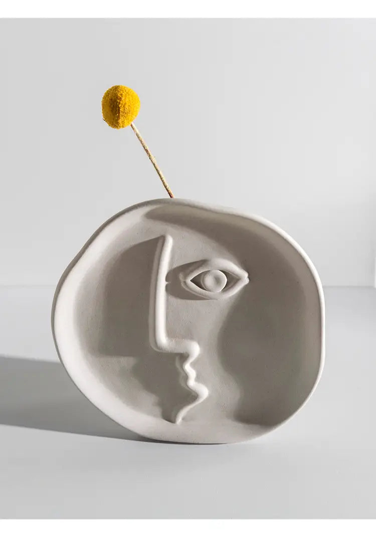 Alinda Abstract Face Flower Decoration Nordic Modern Minimalist