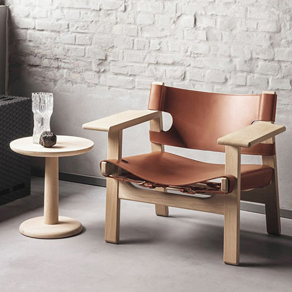Sleek Sliva  Spanish Wood Sofa Chair Lounge Chair Style