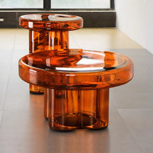 Alinda Nordic Light Luxury Glass transparent Coffee Table