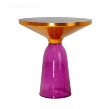 Alinda Classic modern glass Bell Side Table 3489 - ALINDA DECOR