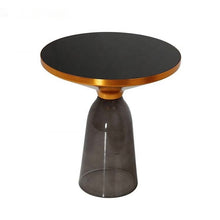 Alinda Classic modern glass Bell Side Table 3489 - ALINDA DECOR