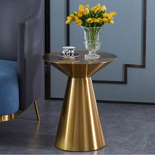 Alinda elegant design brass center table metal round side tables coffee table - ALINDA DECOR