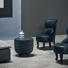 Alinda Italian light luxury tea table post modern style creative round rock board tea table - ALINDA DECOR