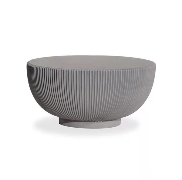 Alinda Italian light luxury tea table post modern style creative round rock board tea table - ALINDA DECOR