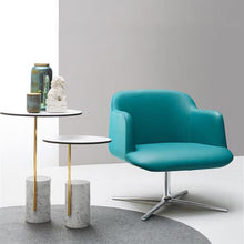 Alinda Modern luxury design round carrara marble base stainless steel - ALINDA DECOR