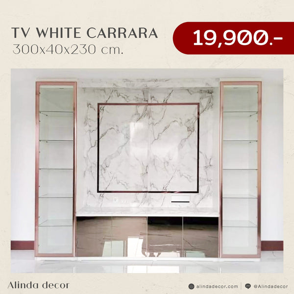 Alinda TV WHITE CARRARA - ALINDA DECOR