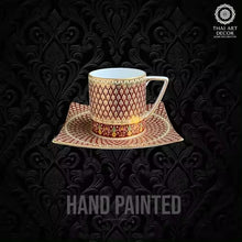 EXTREME 230 ml ONE Tea Coffee Cup And Saucer Handpainted Premium Handicraft Best Seller From Thailand Luxury Collection