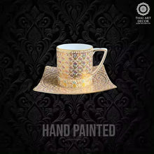 EXTREME 230 ml ONE Tea Coffee Cup And Saucer Handpainted Premium Handicraft Best Seller From Thailand Luxury Collection