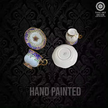 WINDSOR Cup And Saucer 200 ML Handpainted Premium Handicraft Best Seller From Thailand Luxury Collection