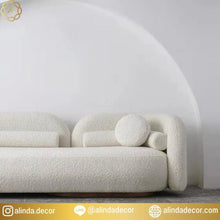 Nordic Style Stretch Sofa Velvet Bed Tatami Longue Couch Floor White Unusual Designer Luxury Canape Salon Living Home Furniture - ALINDA DECOR