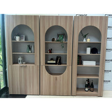 Alinda Mira  Modern Display Shelf Curved Door Display