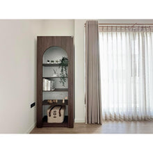 Alinda  Mira Modern Display Shelf Curved Door Display